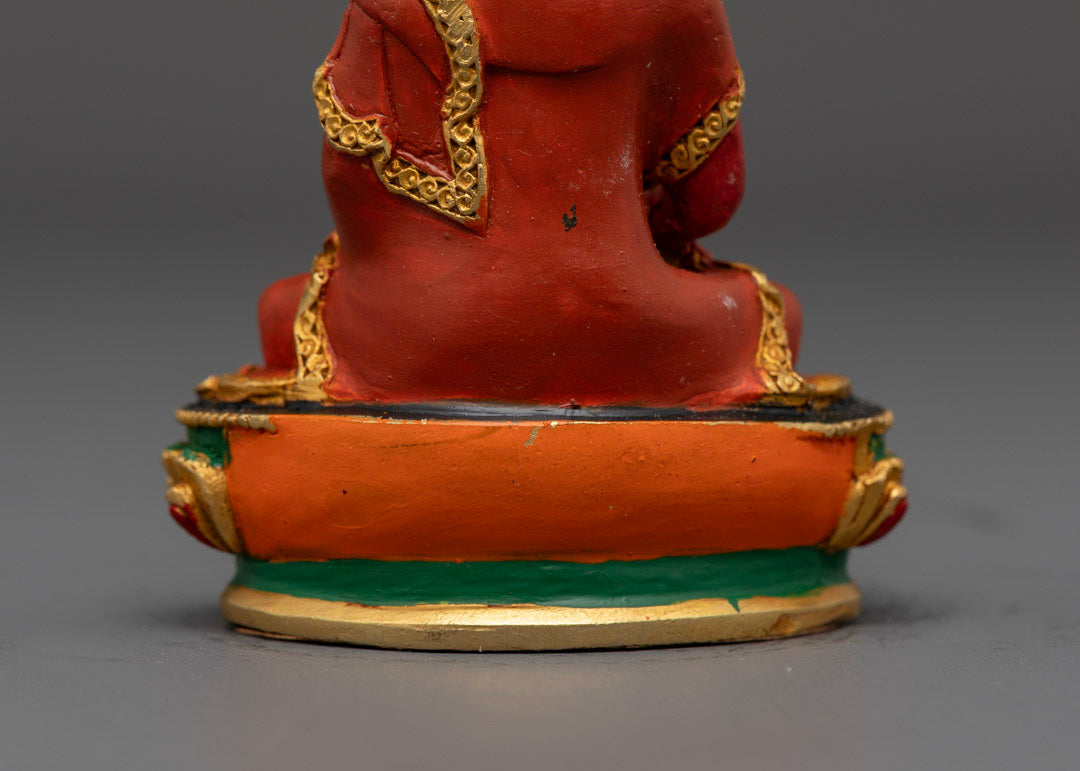 Red Colored Amitabha Buddha Statue