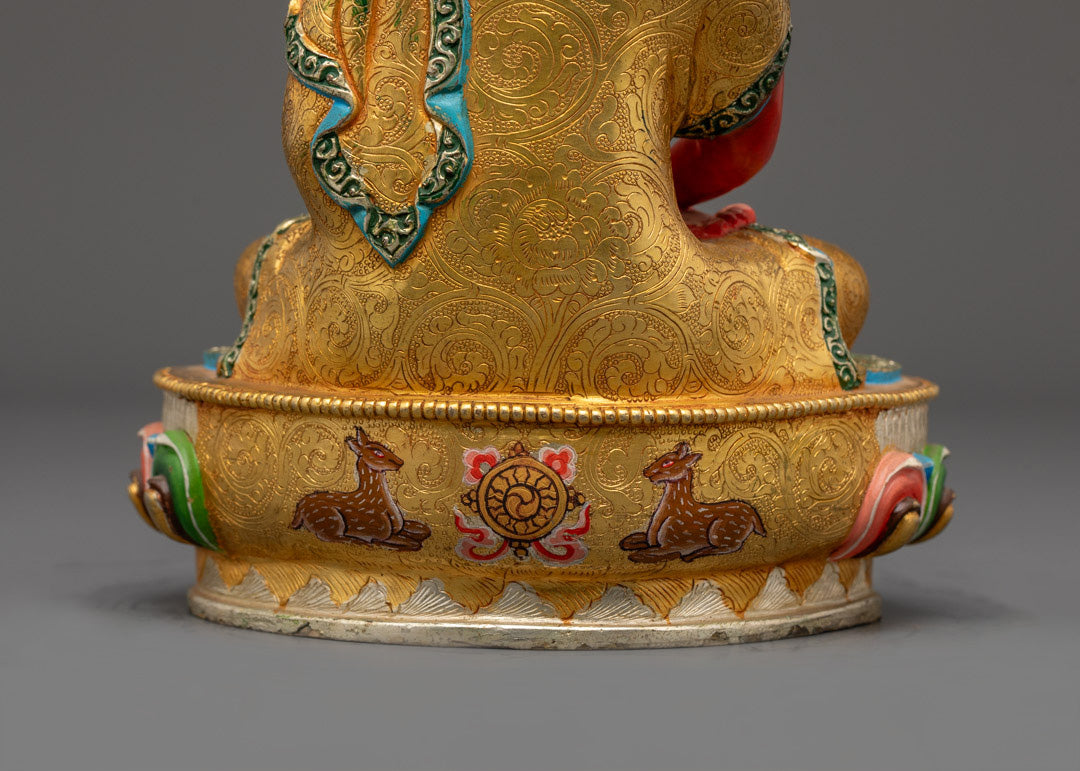 Tibetan Red Amitabha Buddha Statue