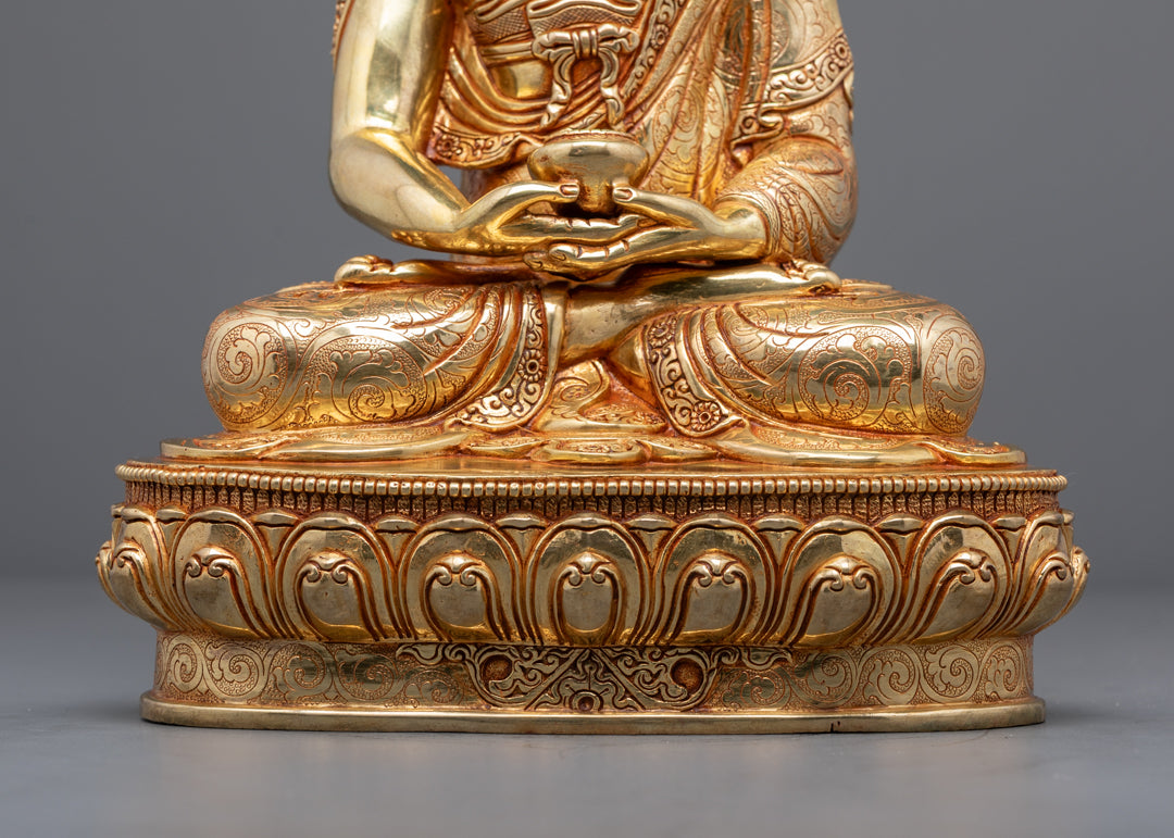 Traditional Amitabha Buddha Statue | Handmade Nepalese