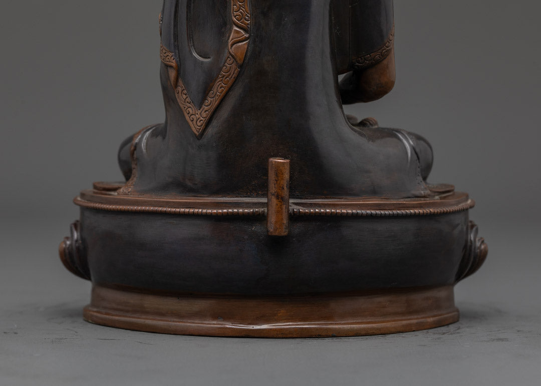 Amitabha Buddha Statue | Handcrafted Oxidized Copper