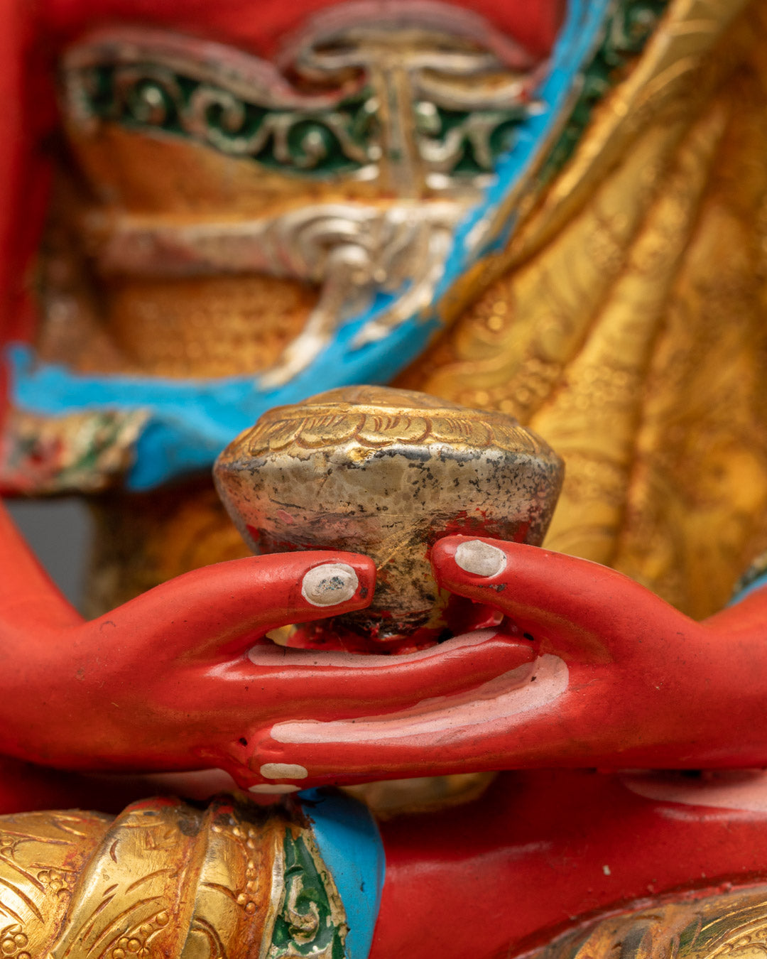 Tibetan Red Amitabha Buddha Statue