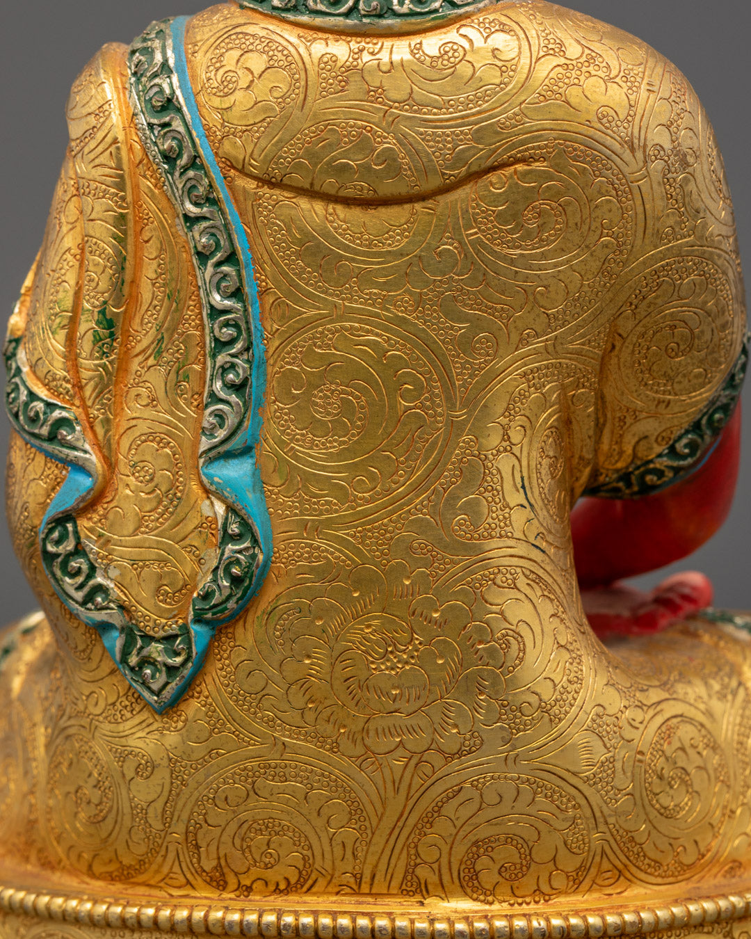 Tibetan Red Amitabha Buddha Statue