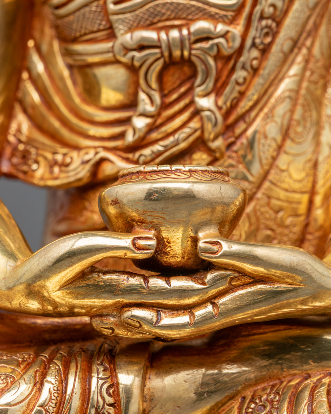 Traditional Amitabha Buddha Statue | Handmade Nepalese