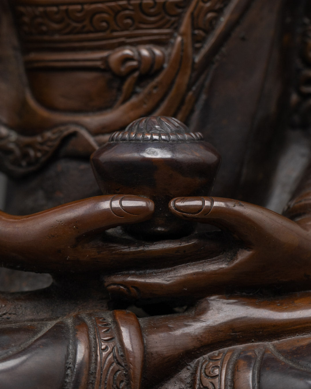 Amitabha Buddha Statue | Handcrafted Oxidized Copper