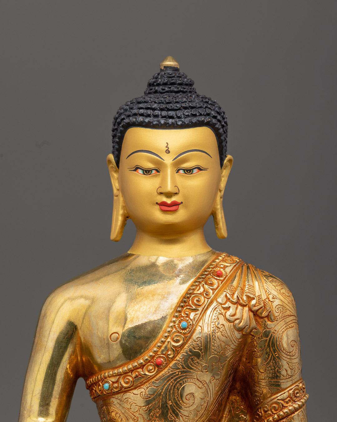 Close-Up of Amitabha Buddha’s Serene Face