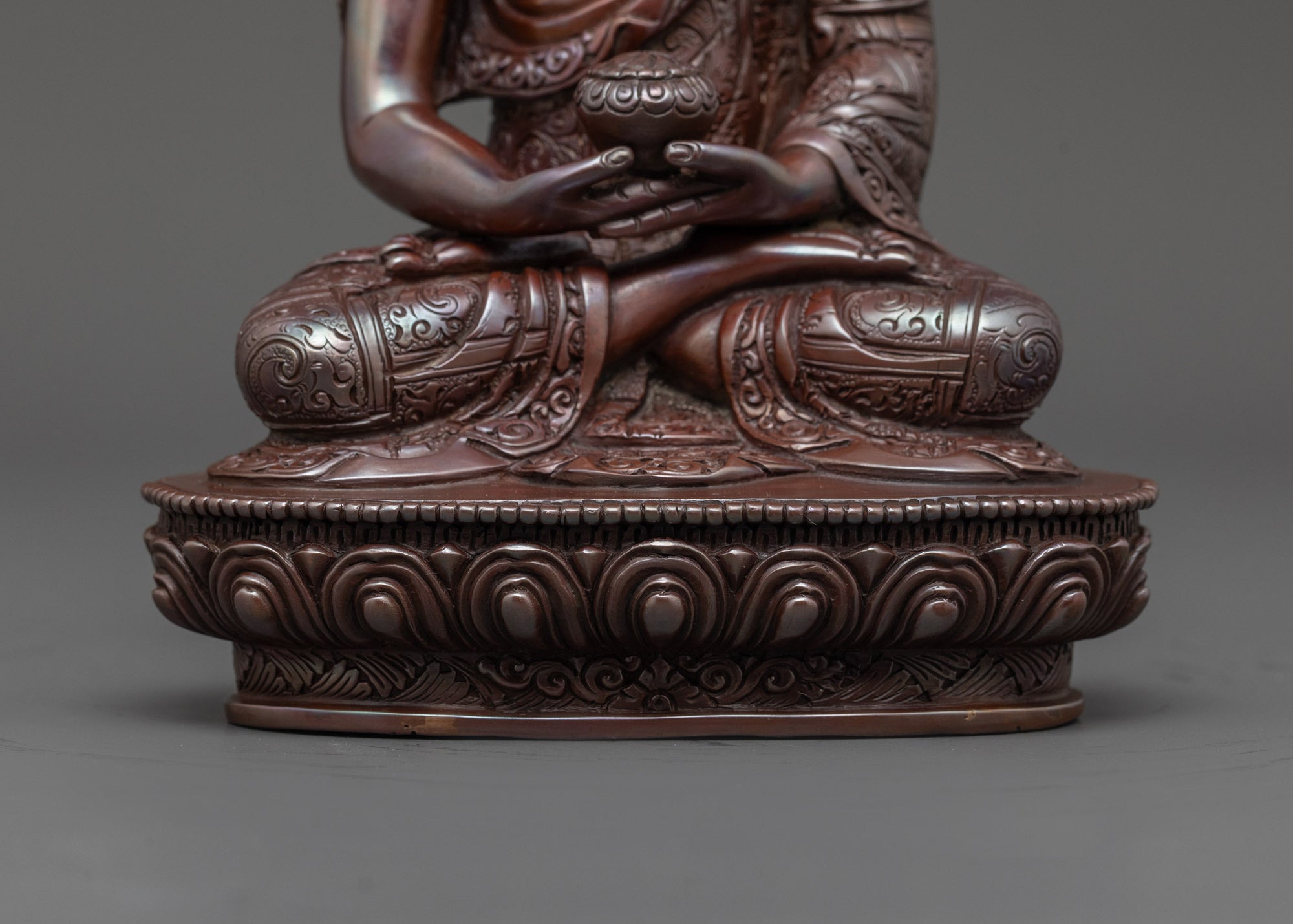 Oxidized Amitabha Buddha Statue | Sacred Buddha for Meditation Space
