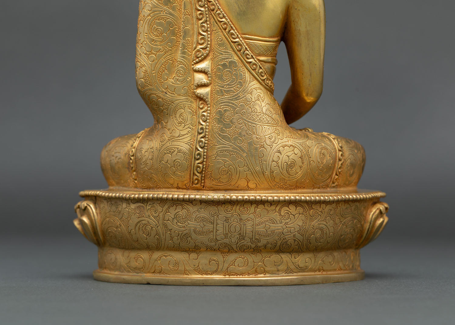 Amitabha Buddha | 24K Gold Fire-Gilded Copper Sculpture