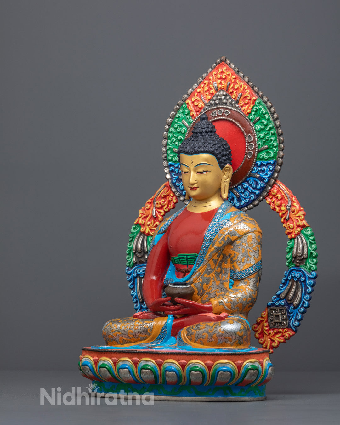 Nepalese Phowa Buddha Sculpture | The Pure Land Buddha