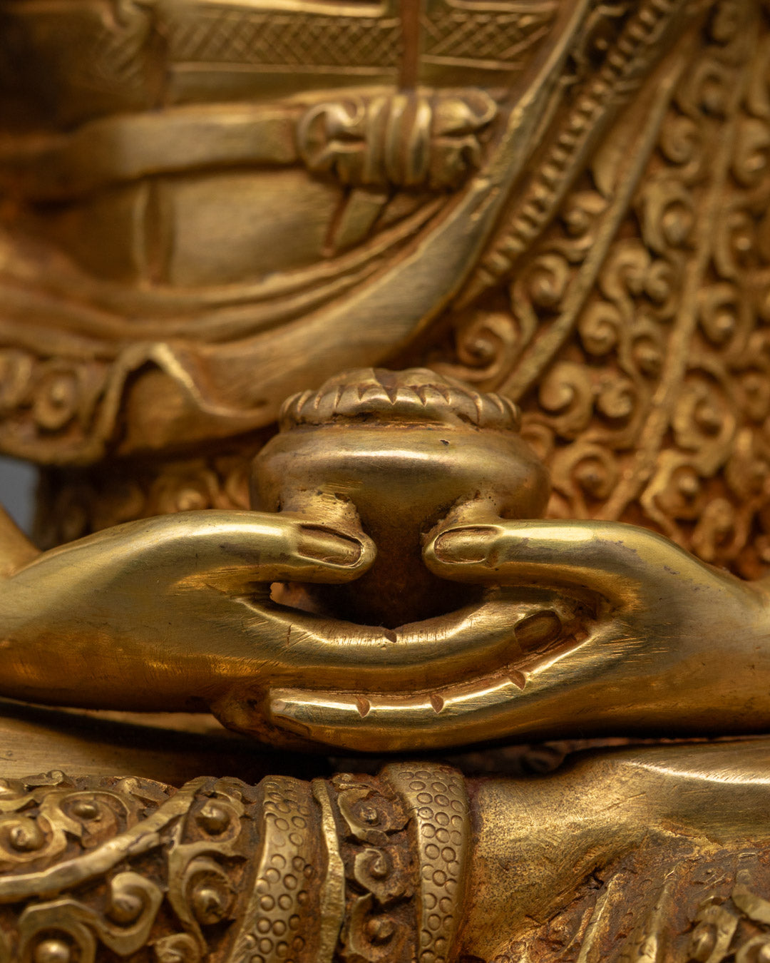 Amitabha Buddha Statue | Exquisite Nepalese Hand-Carved
