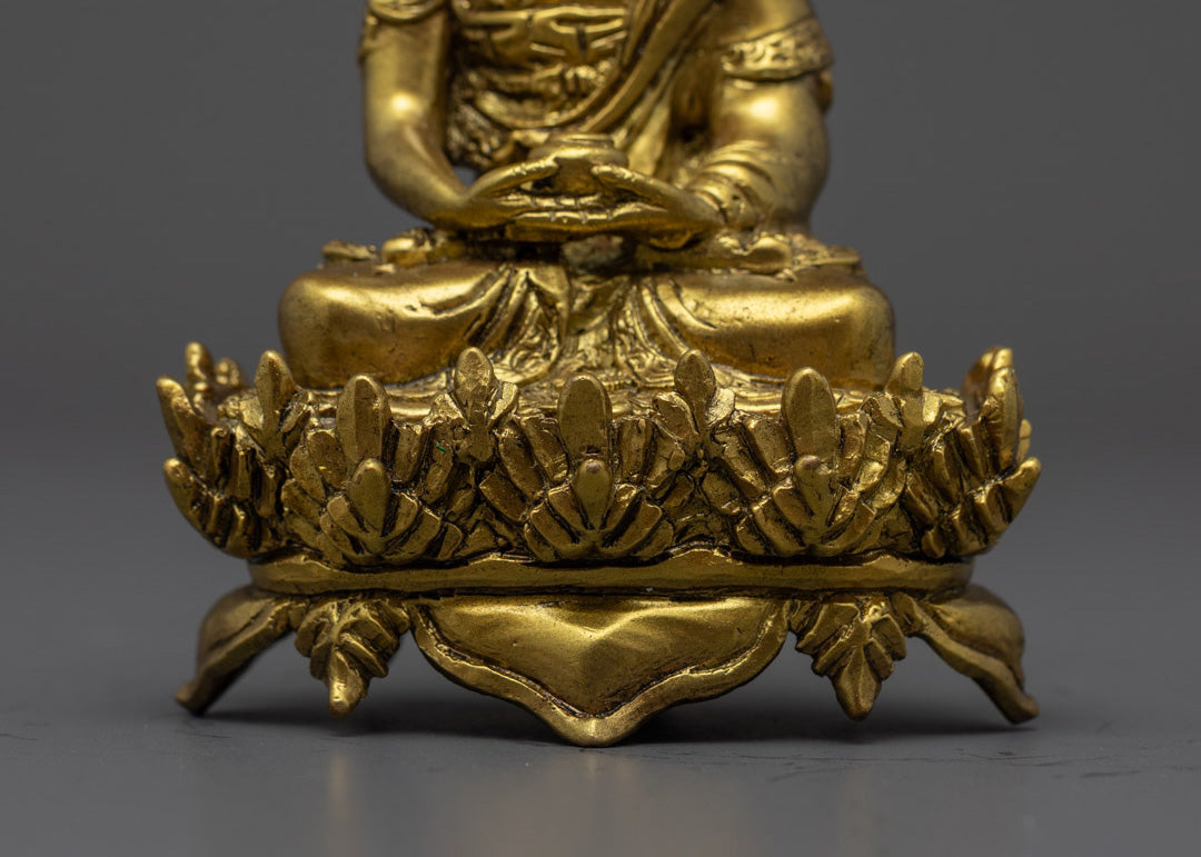 Handmade Sacred Trio Statue | Medicine, Amitabha, Shakyamuni Buddhas