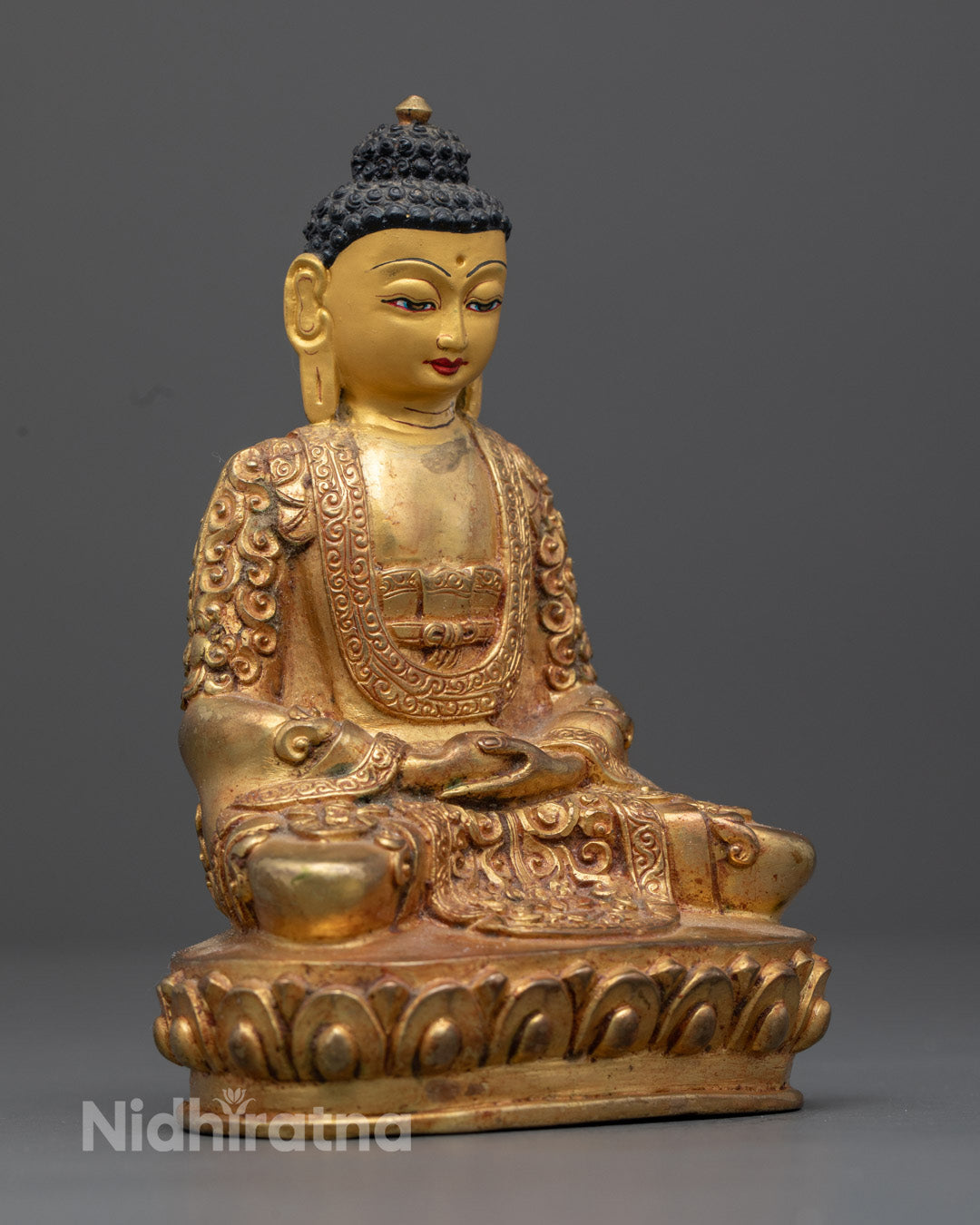 Amitabha Buddha Statue | Tibetan Hand-Carved Sculpture