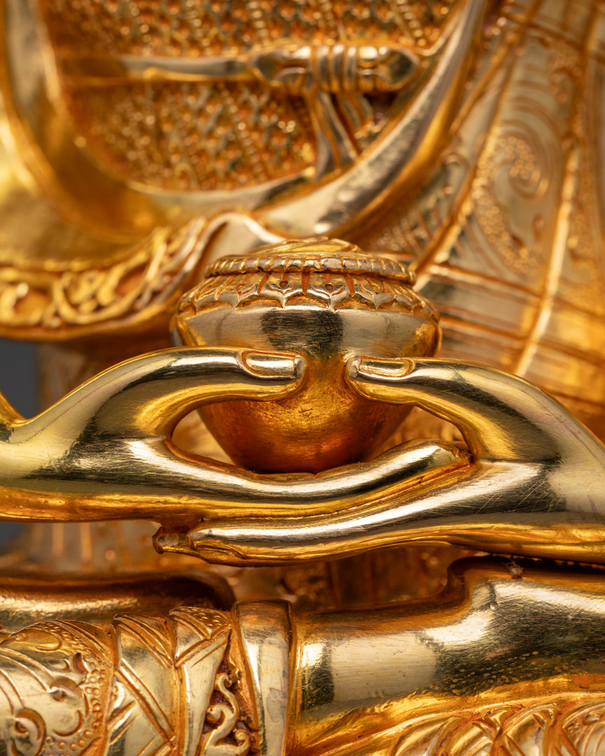 Amitabha Buddha Statue | 24k Gold Glited Statue