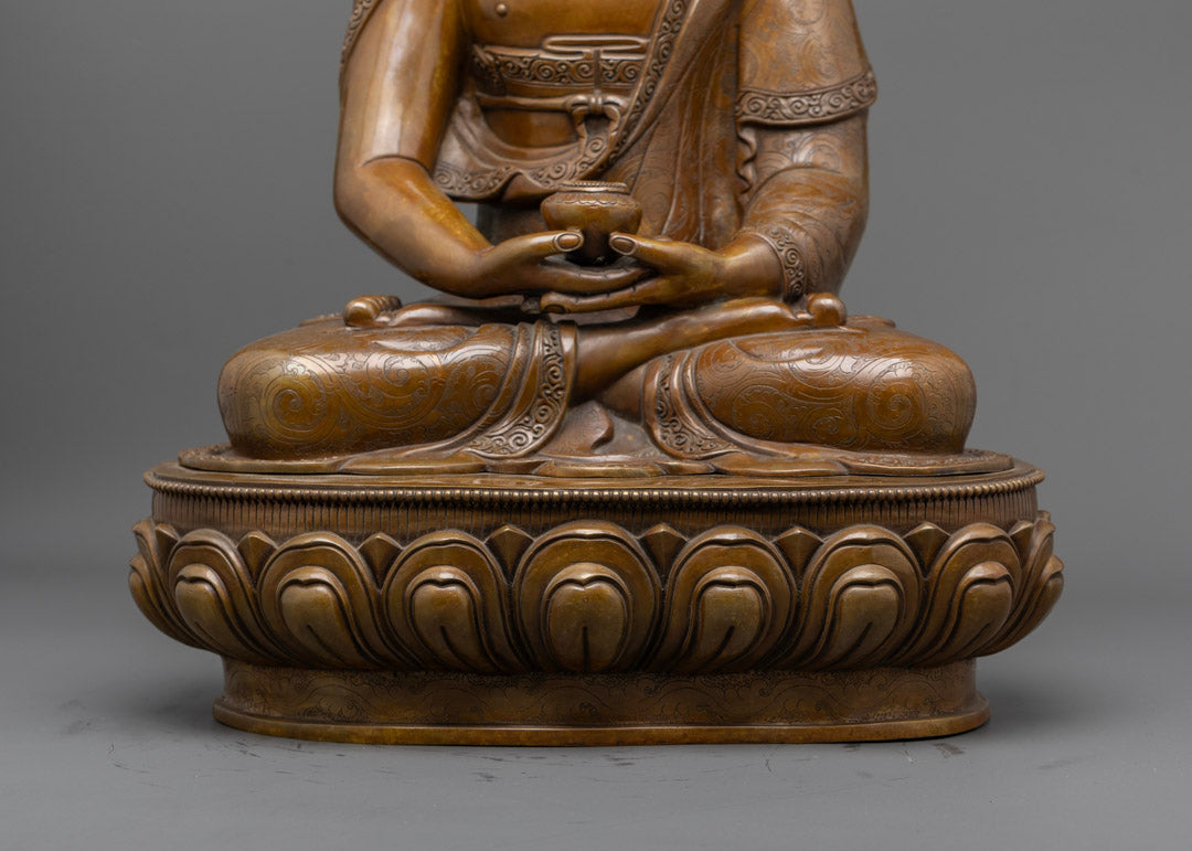 Buddha Amitabha Prayer Statue From Nepal | Himalayan Artwork of Nepal