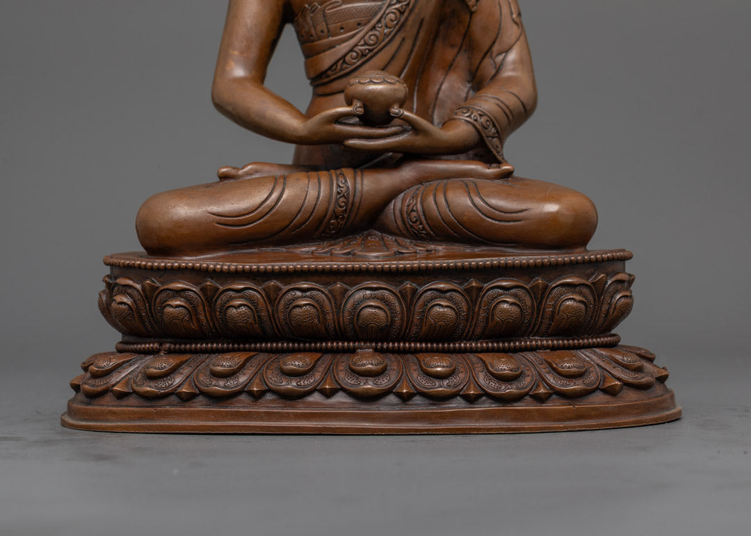 Amitabha Buddha Statue | Traditional Nepali Hand-Carved