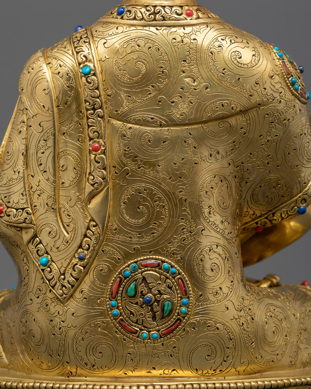 Traditional Amitabha Buddha Statue with Lotus Throne