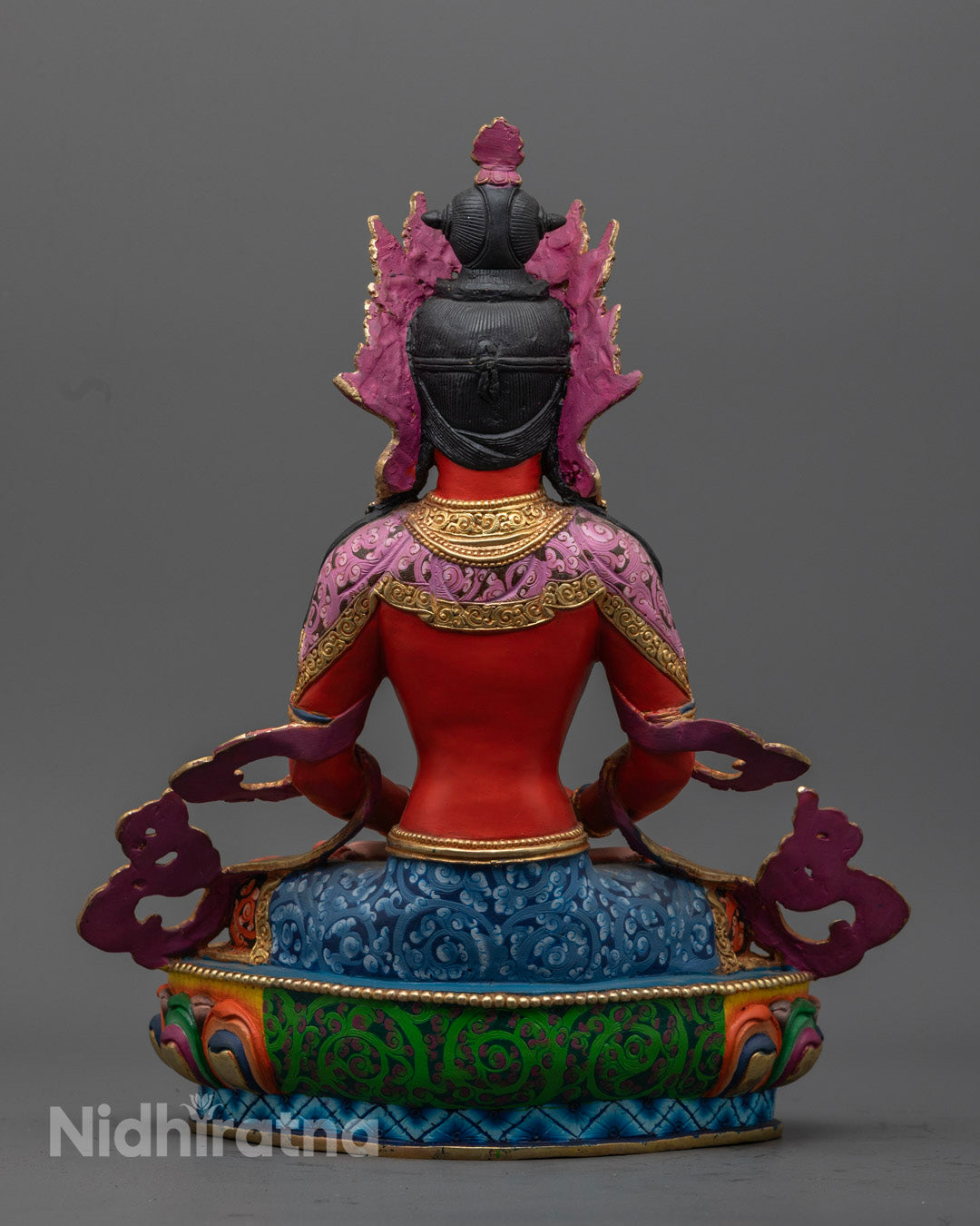 Red Amitayus Buddha Statue | Symbol of Long Life and Wisdom