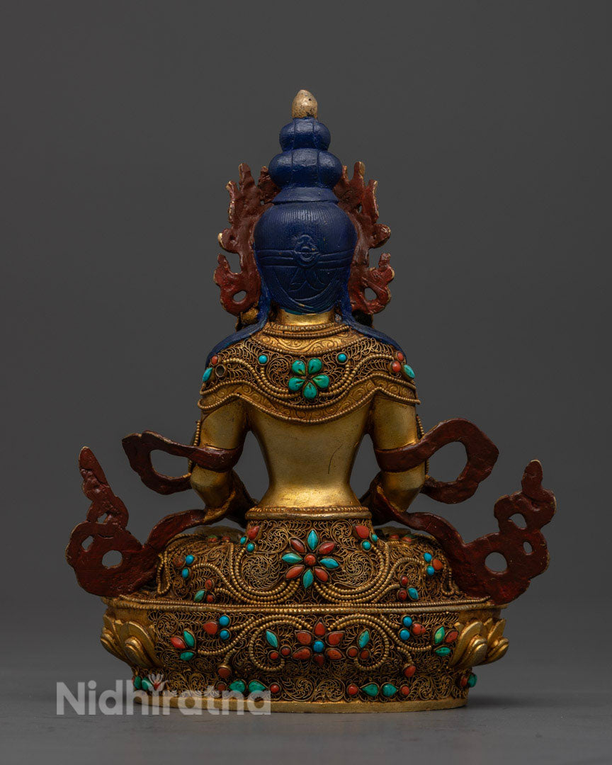 Crystal Amitayus Buddha Statue: Enhance Your Home Altar