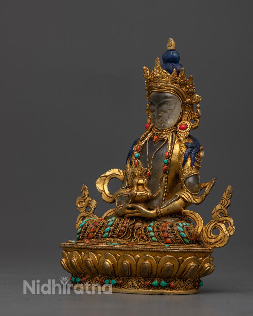 Crystal Amitayus Buddha Statue: Enhance Your Home Altar