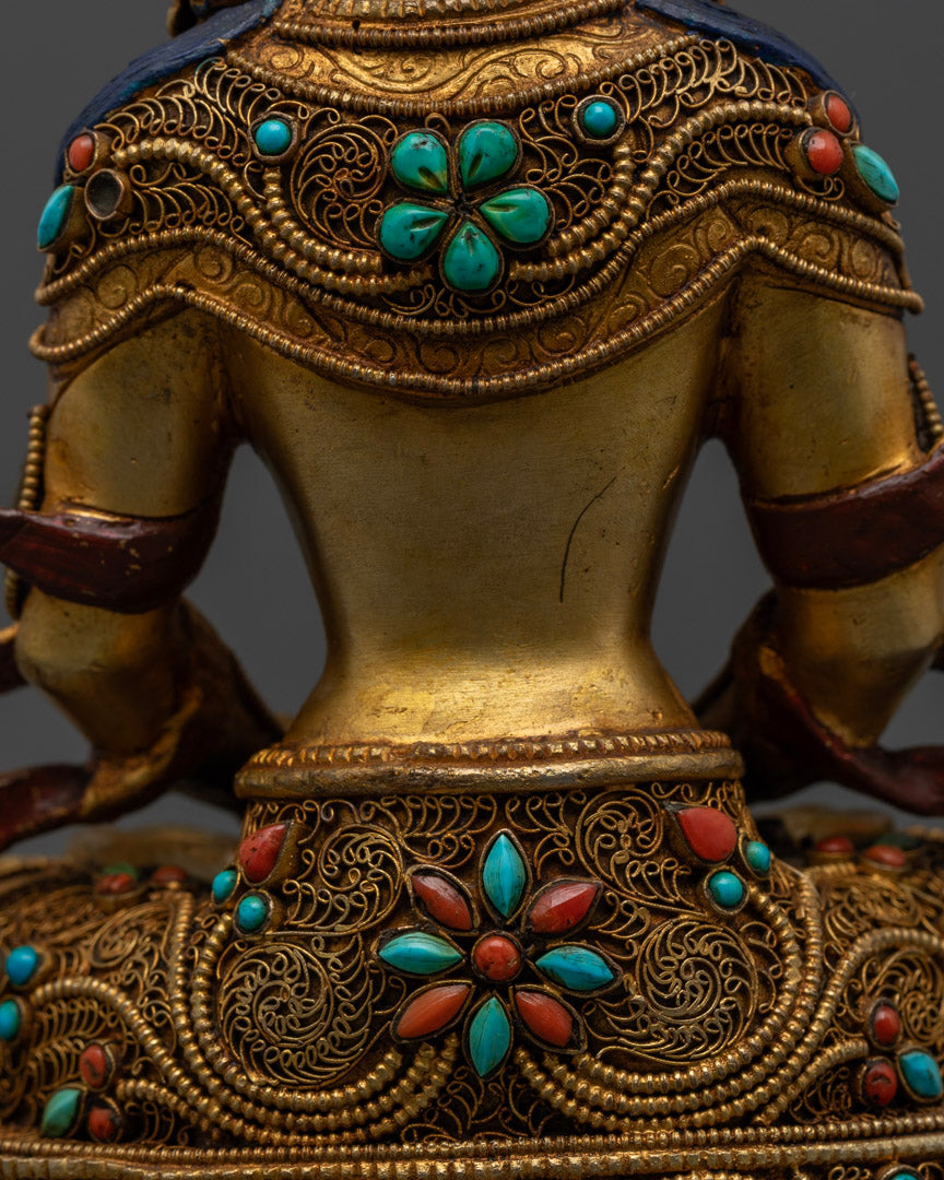 Crystal Amitayus Buddha Statue: Enhance Your Home Altar