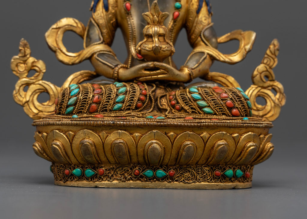 Crystal Amitayus Buddha Statue: Enhance Your Home Altar