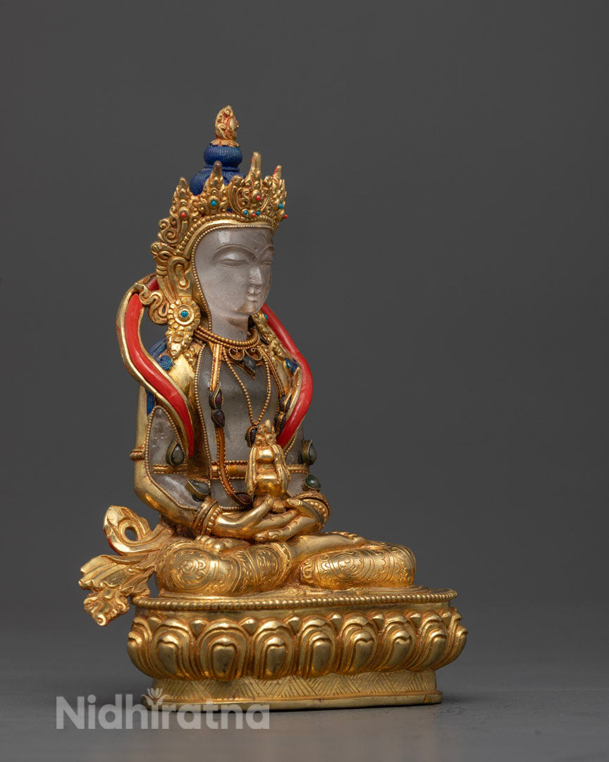 Statue of Rishi Amitayus | Crystal Made Statue