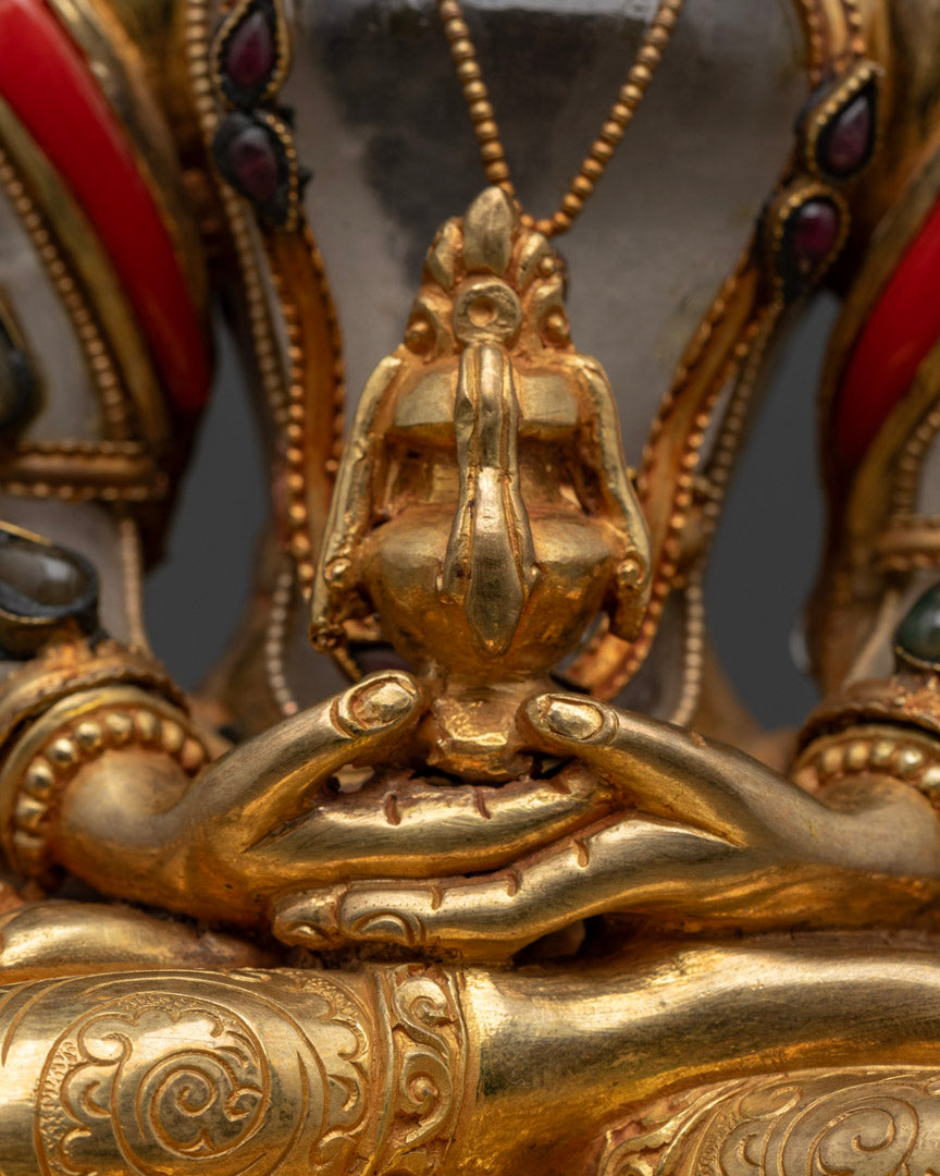 Statue of Rishi Amitayus | Crystal Made Statue