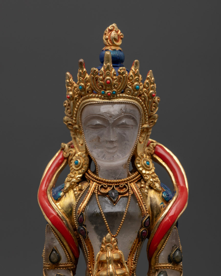Statue of Rishi Amitayus | Crystal Made Statue