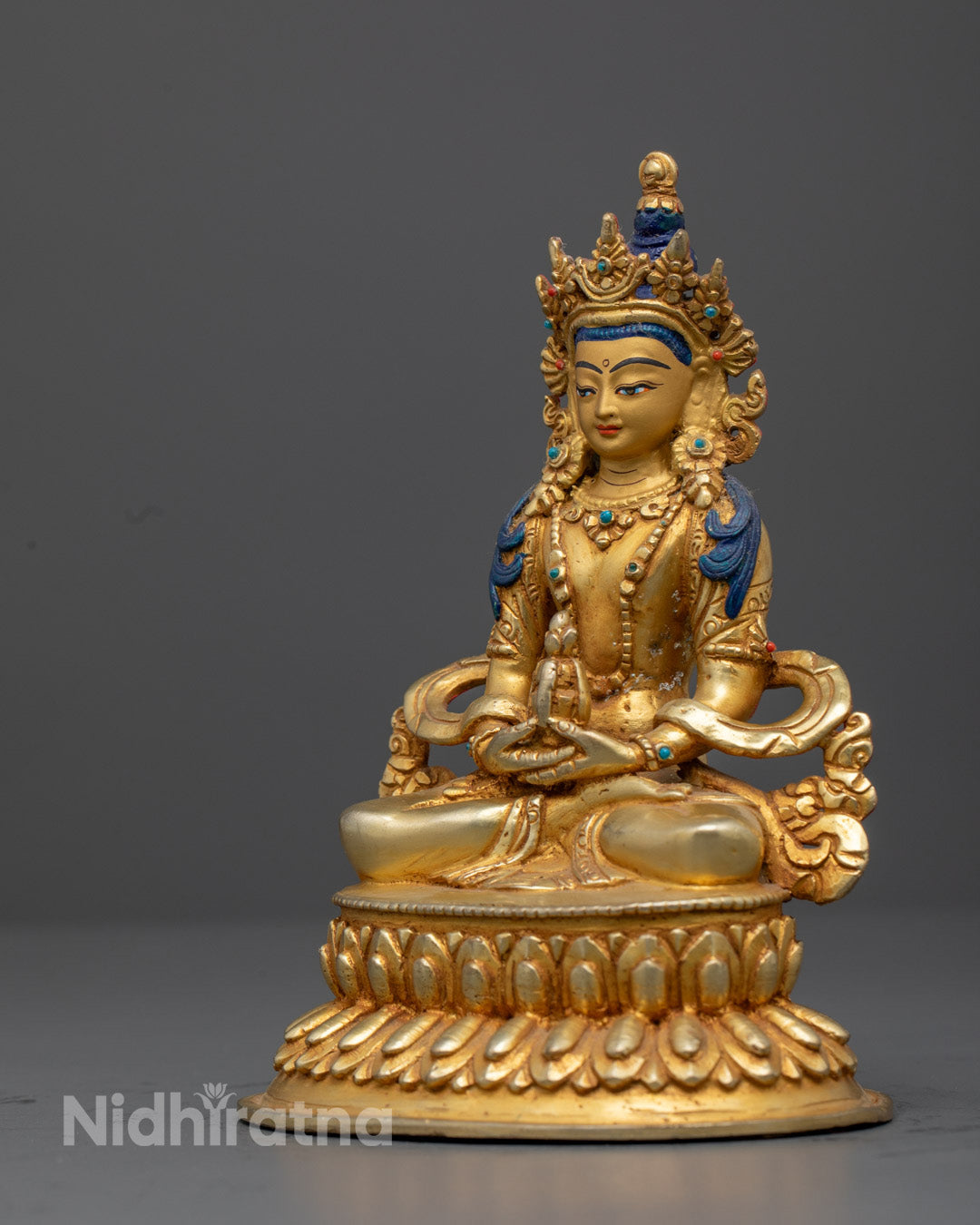 Amitayus Statue | Hand-Carved Nepalese Deity