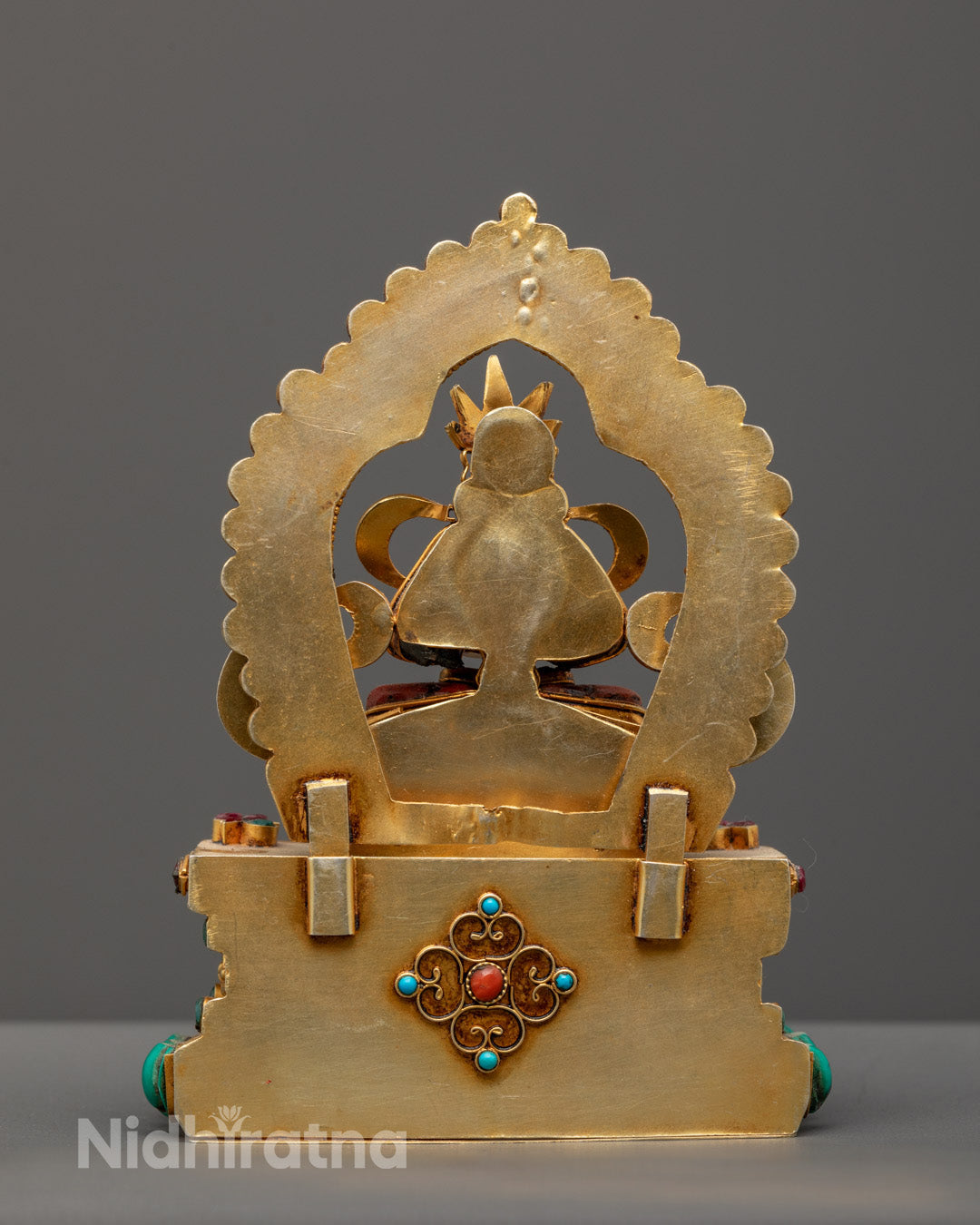 Exquisite Amitayus Statue | Semi-Precious Stones