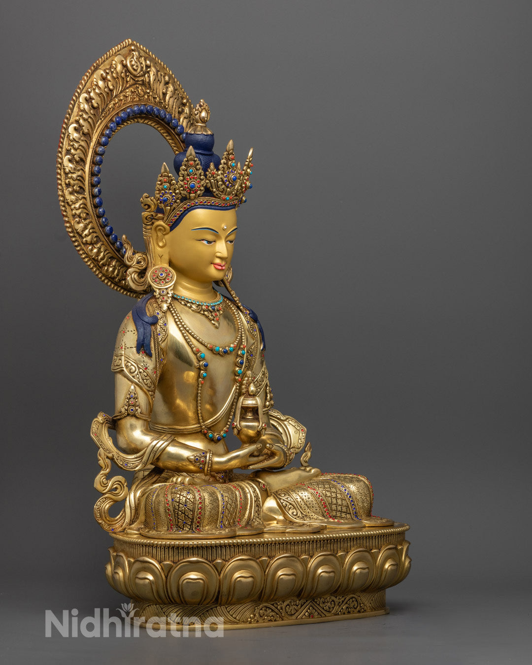 Amitayus Statue | Traditional Nepalese Long Life Deity
