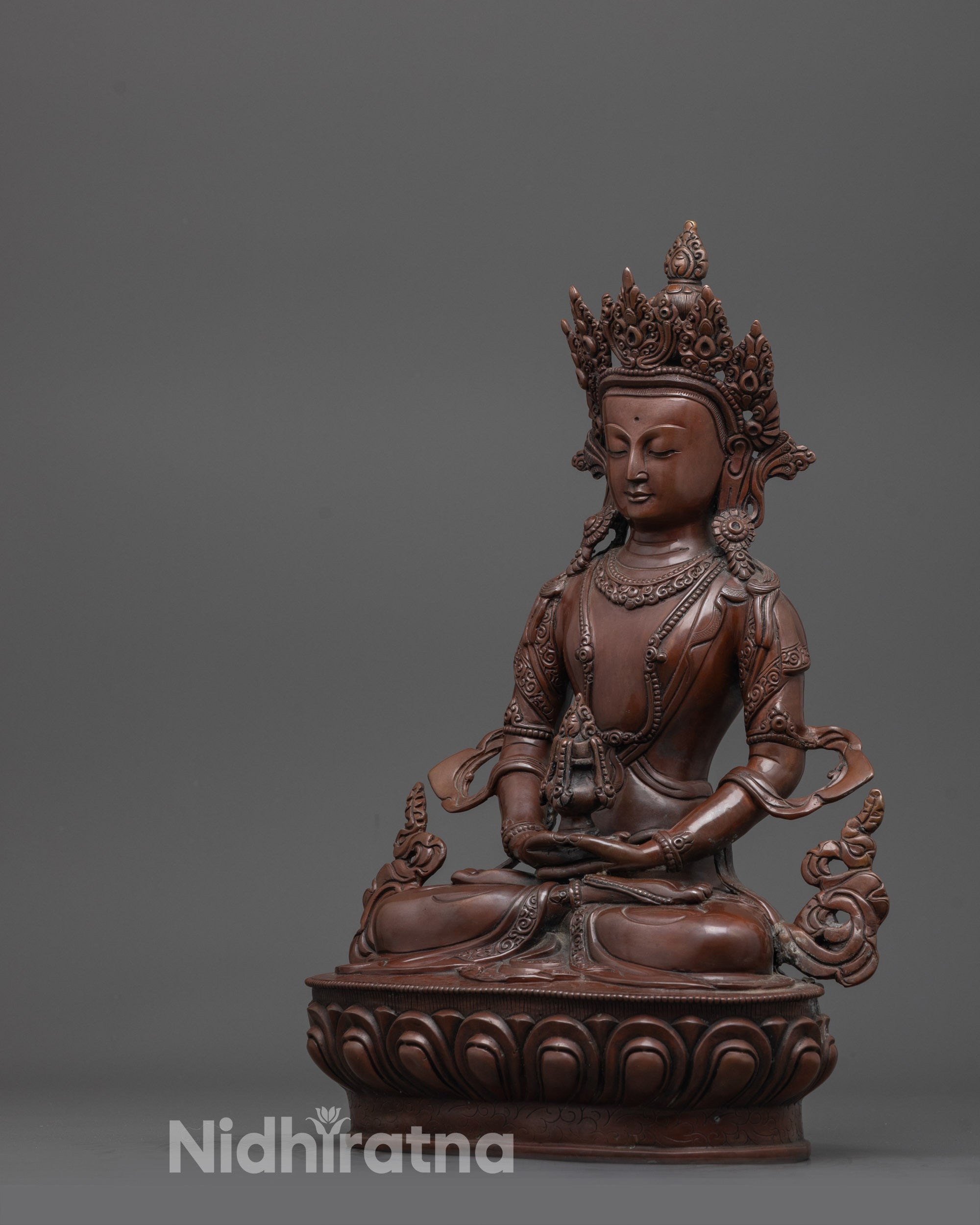 Nepalese Amitayus Statue | Buddhist Deity of Life Longevity