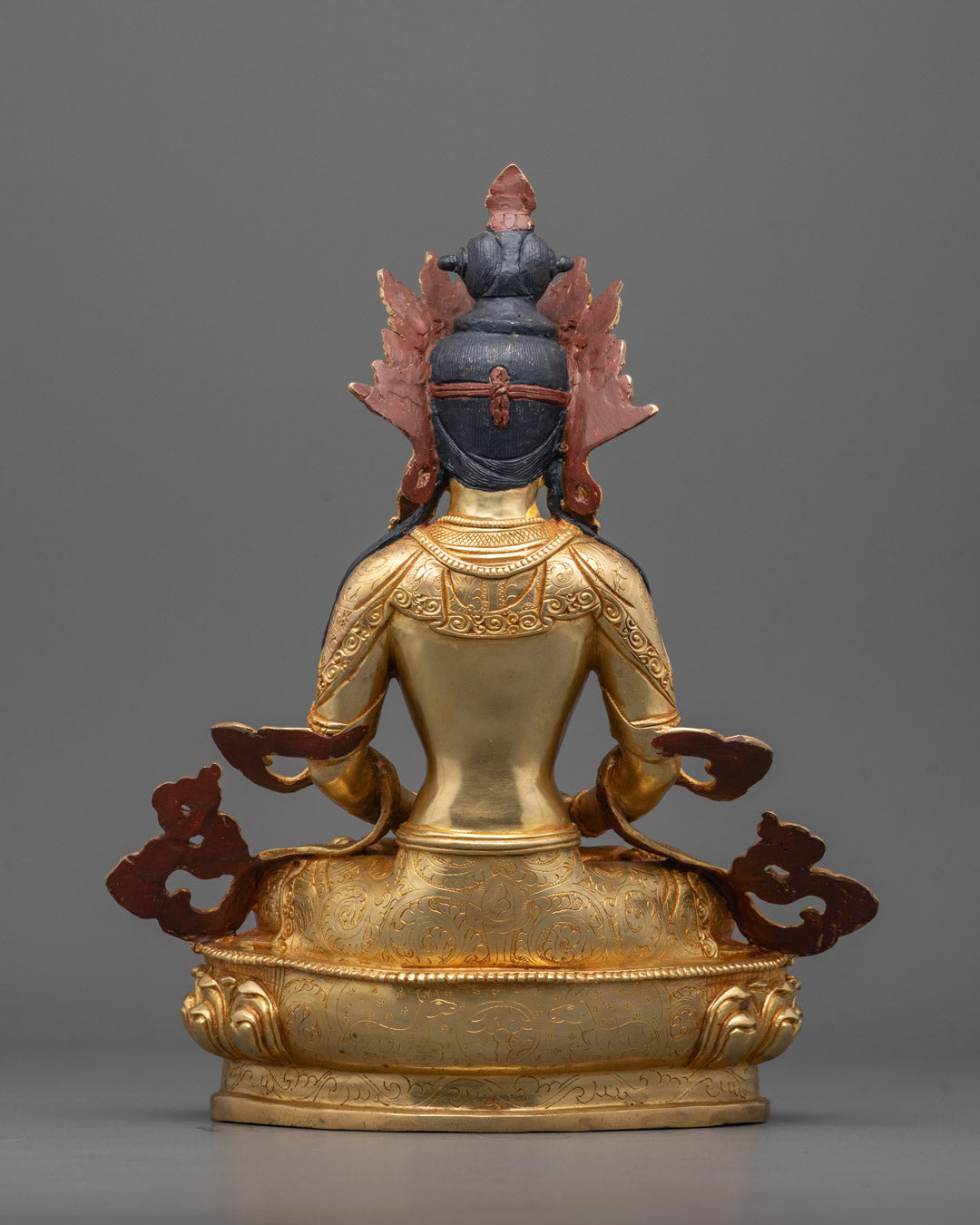 Traditional Long Life Amitayus Sculpture | Himalayan Spiritual Art