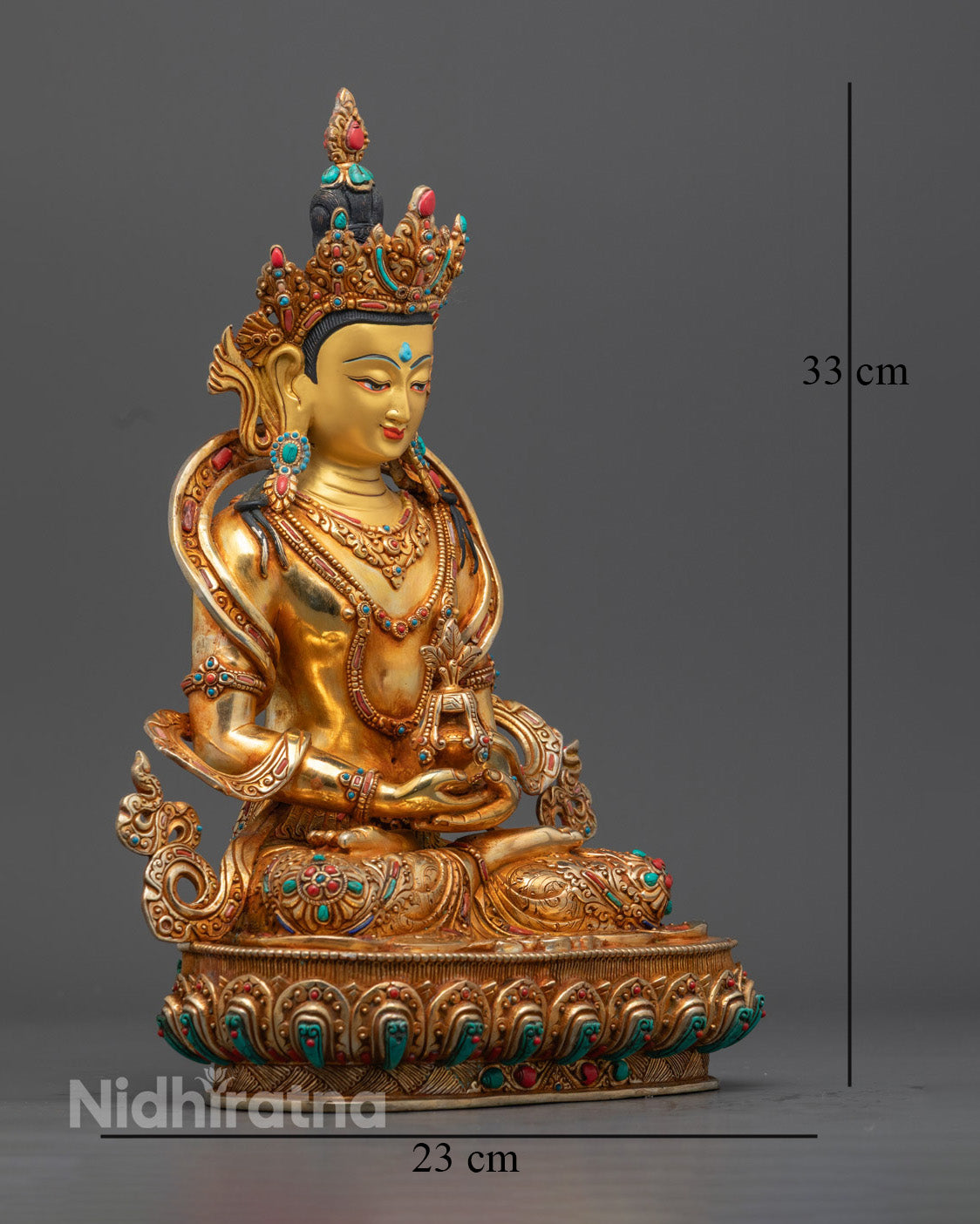 Sacred Amitayus Deity Statue | Handmade in Nepal