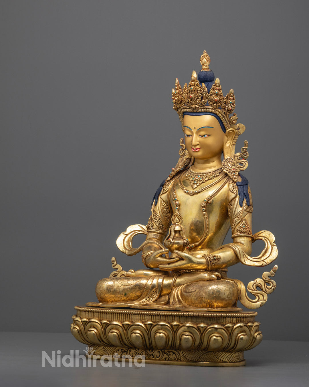 Nepalese Amitayus Statue | Traditional Buddhist Longevity