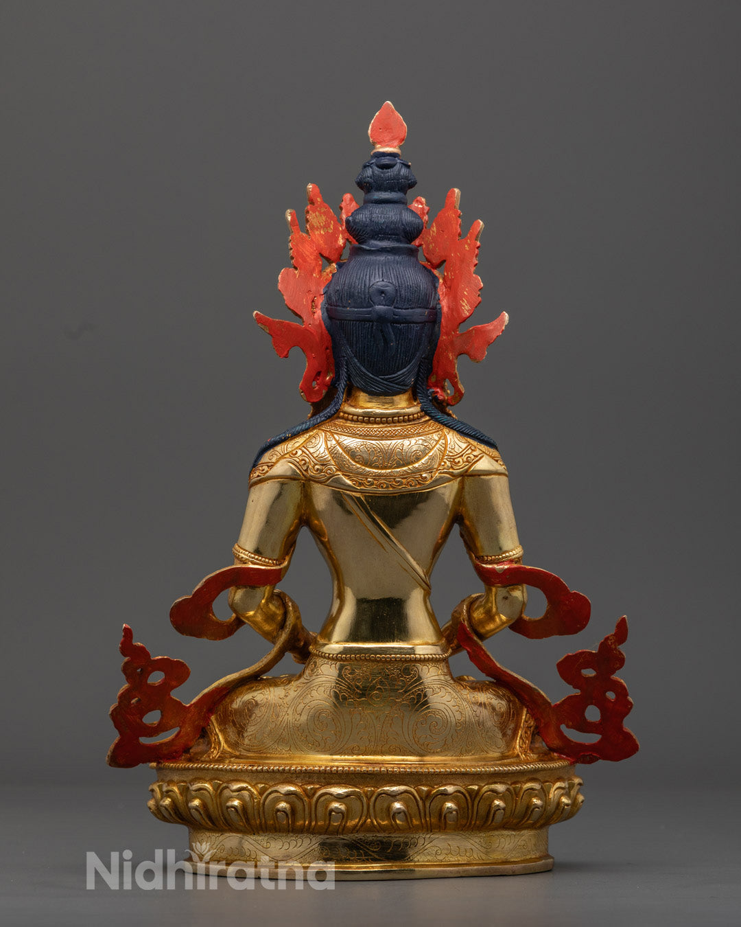 Amitayus Statue | Hand-Carved Nepalese Buddhist Statue