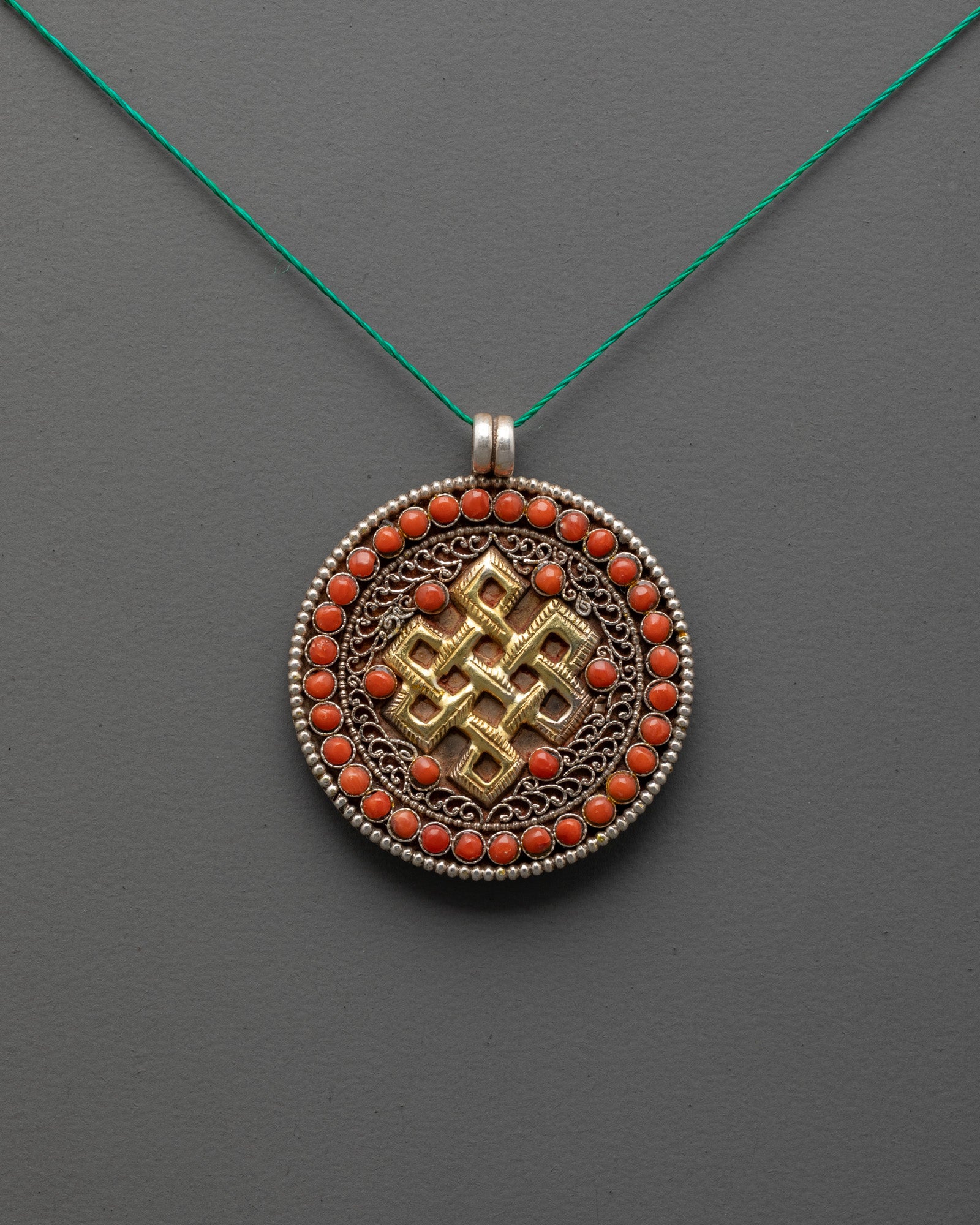 Endless Knot Silver Pendant