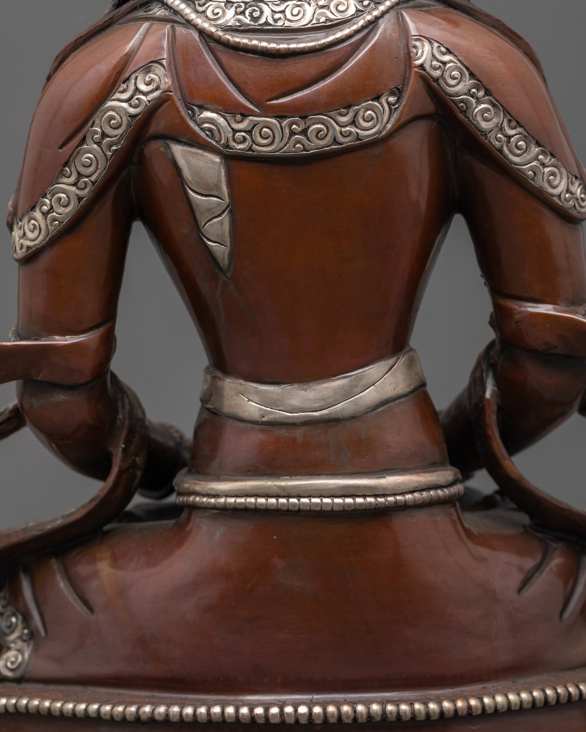 Oxidized Amitayus Statue | Handcrafted Long Life Deity Sculpture