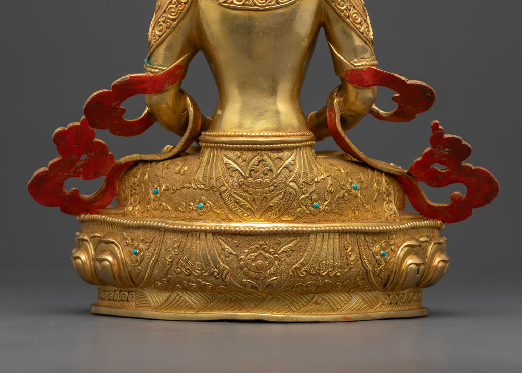Handmade Amitayus Statue | Himalayan Buddhist Tradition Art