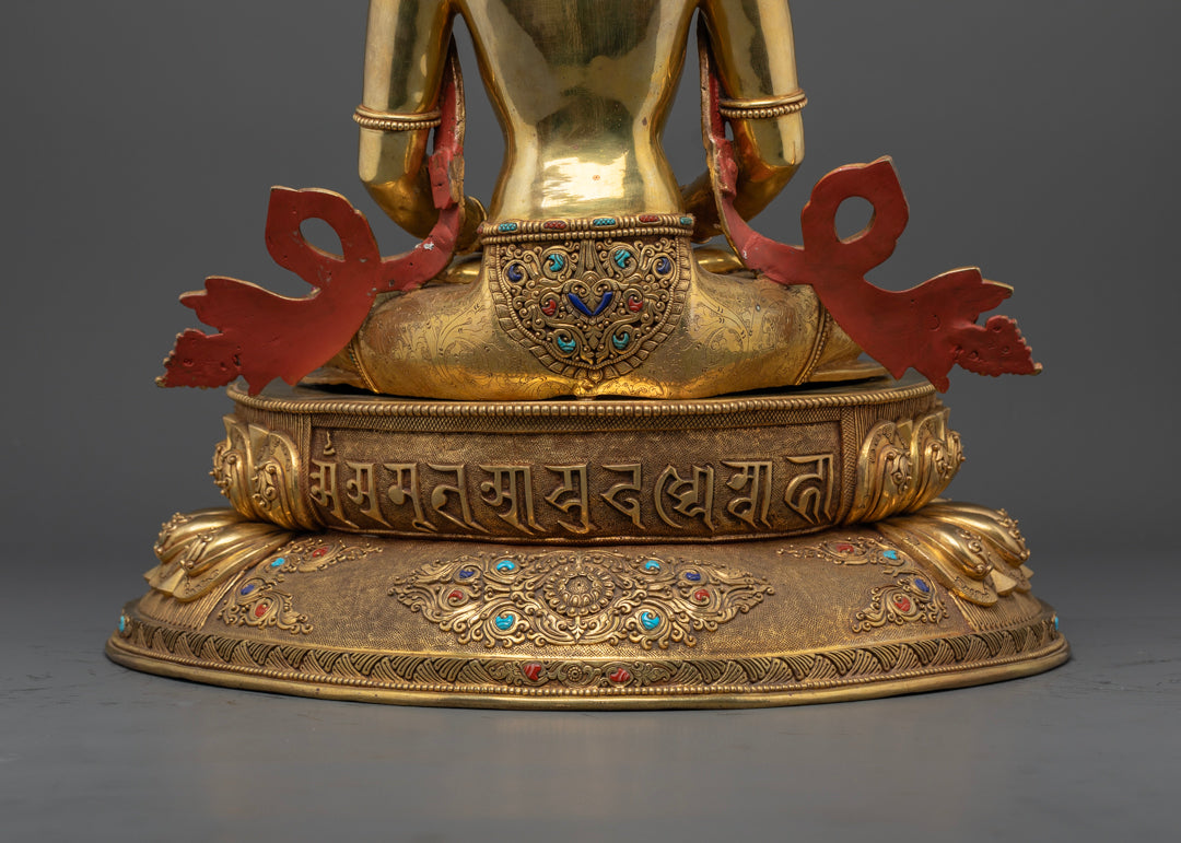 Buddhist Amitayus Statue | Traditionally Artwork of Nepal