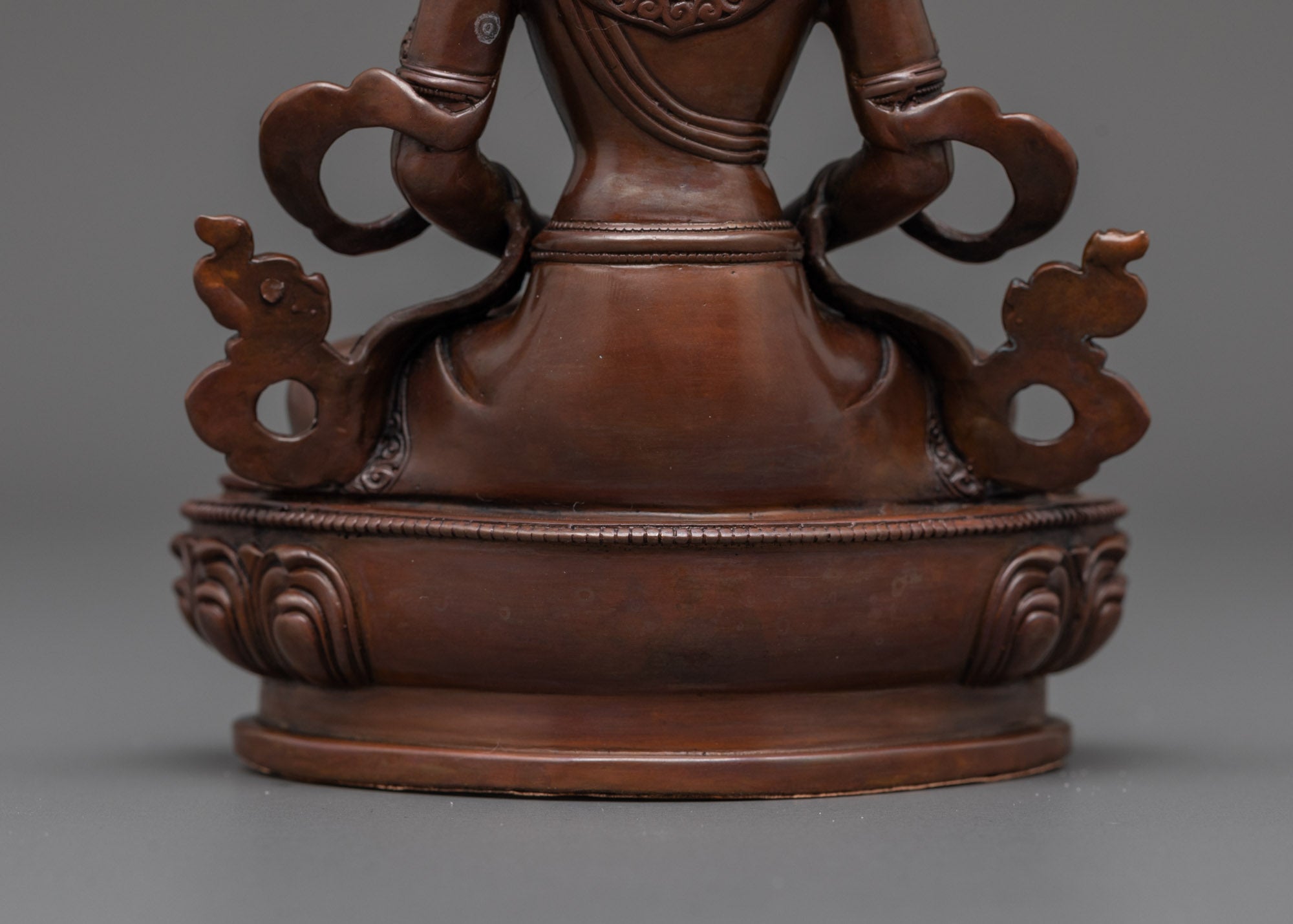 Oxidized Amitayus Statue | Machine-Made Eternal Life Deity Sculpture