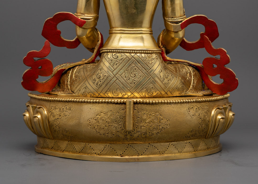 Amitayus Statue | Nepalese Handcrafted Healing Sculpture