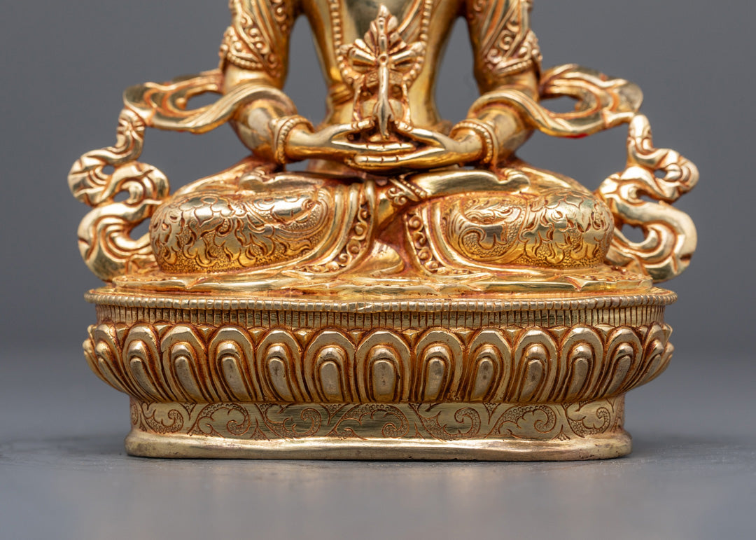 Tibetan Amitayus Buddha Statue for Long Life Blessings