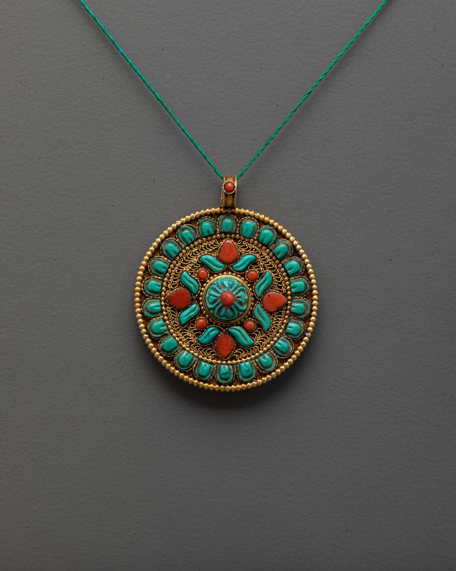 Tibetan Locket | Hand-carved Ethnic Jewelry