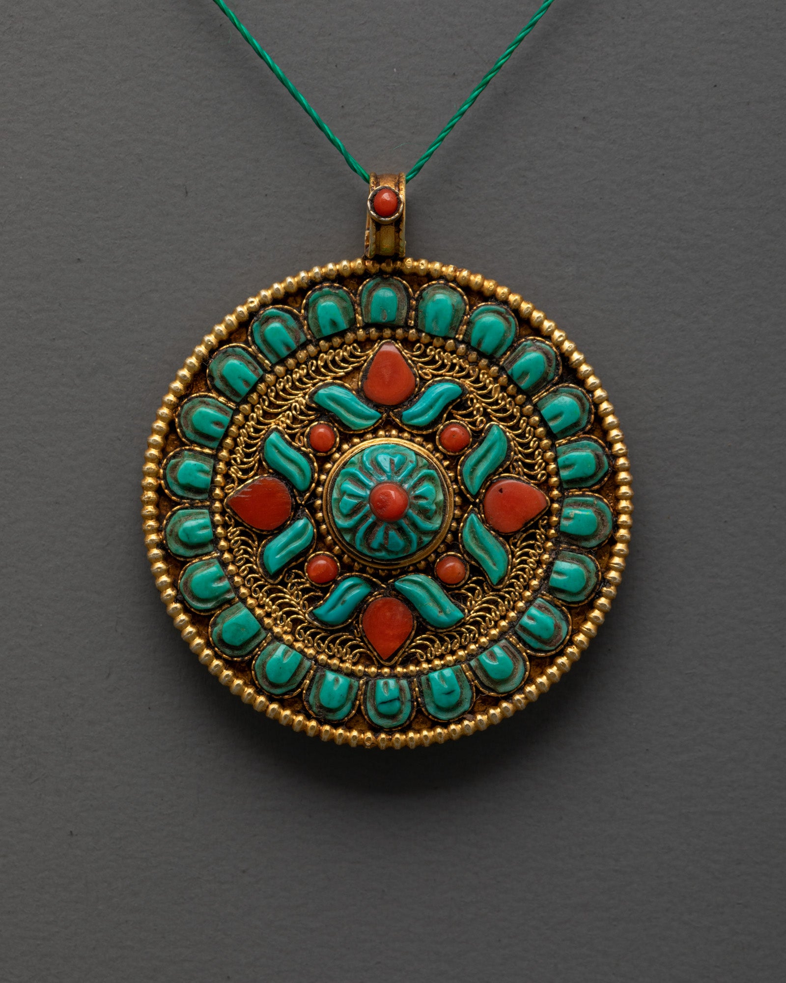 Tibetan Locket | Hand-carved Ethnic Jewelry