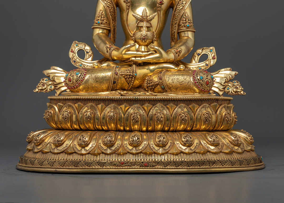 Buddhist Amitayus Statue | Traditionally Artwork of Nepal