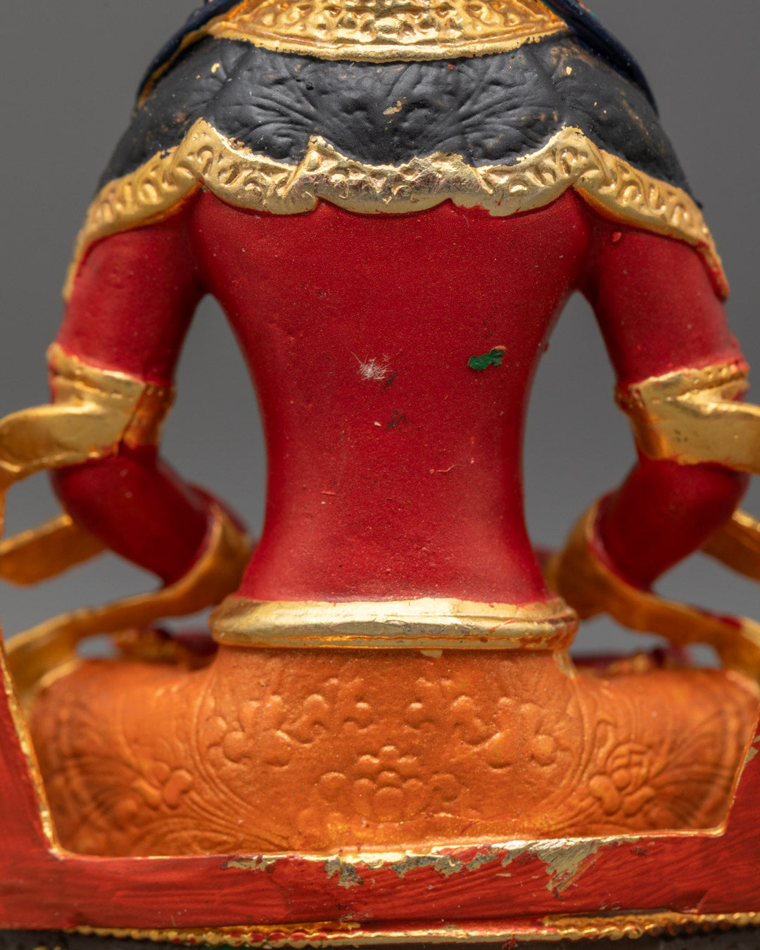 Red Coloured Amitayus Buddha Statue | Lord of Boundless Life