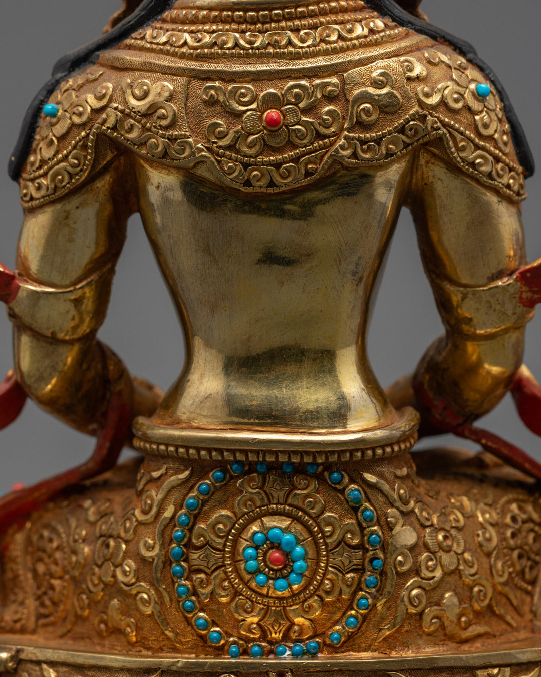Detailed Hand-carved Buddhist Amitayus Statue
