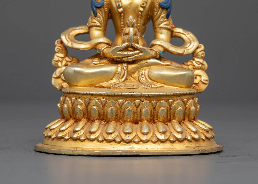 Amitayus Statue | Hand-Carved Nepalese Deity