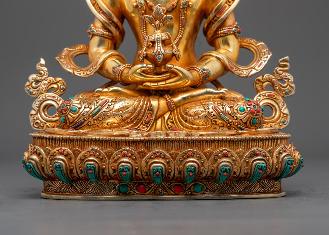 Sacred Amitayus Deity Statue | Handmade in Nepal
