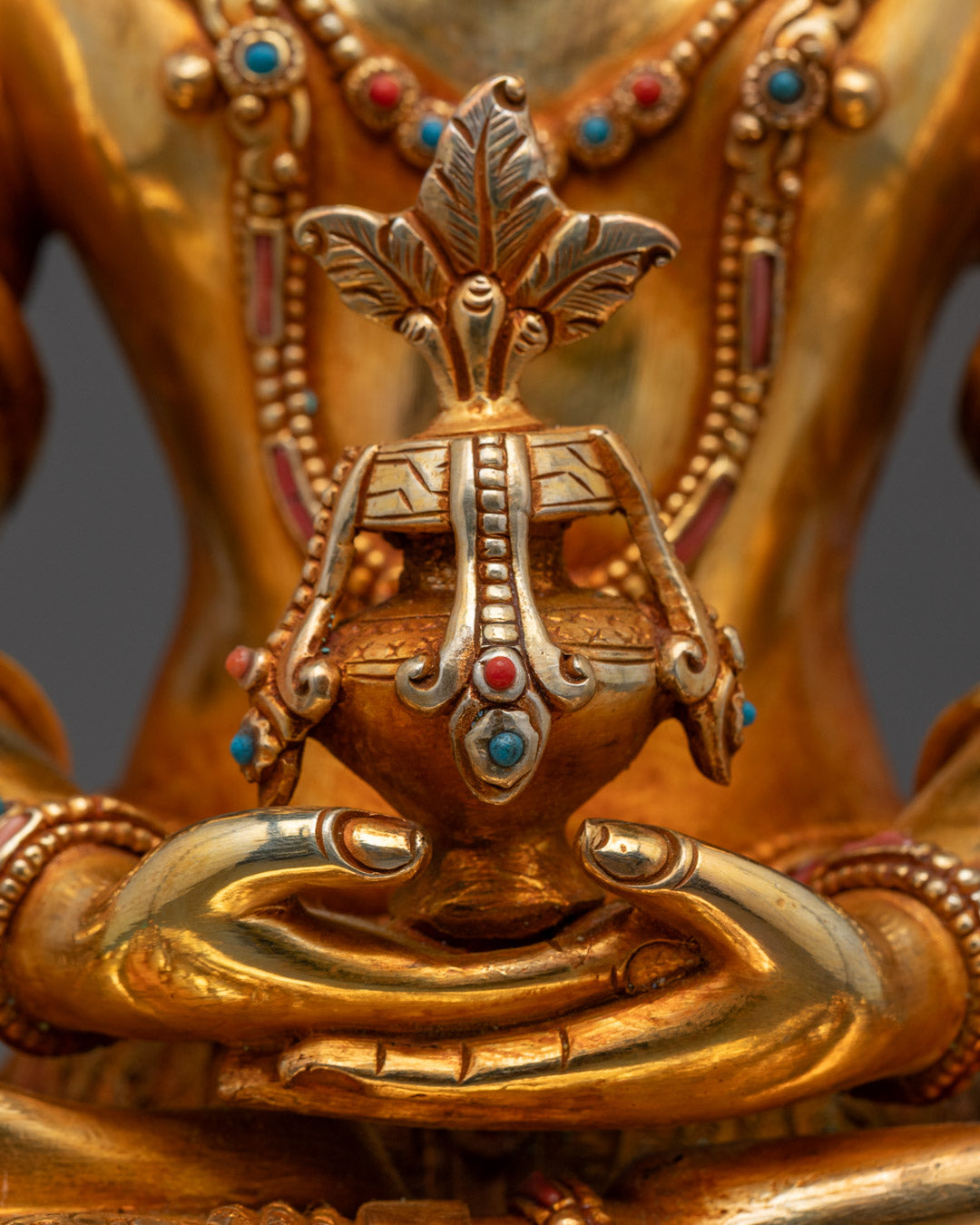 Sacred Amitayus Deity Statue | Handmade in Nepal
